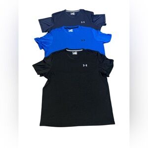 3 Under Armour Men's XL Loose Fit heatgear Black,Blue & Navy Blue
